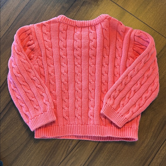 Vintage Lilly Pulitzer Vibrant Pink Cable Knit Sweater 3t - Picture 3 of 3